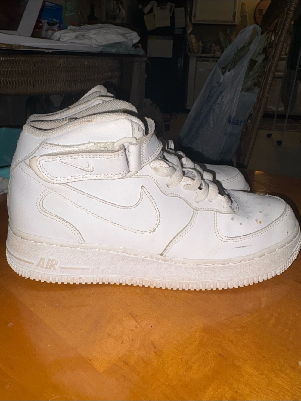 Nike White High-Top Air Sneakers
